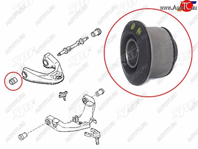 235 р. Сайлентблок переднего верхнего рычага передний MAZDA E2000E2200BONGO 89-01 SAT ST-S083-34-840A  с доставкой в г. Пермь