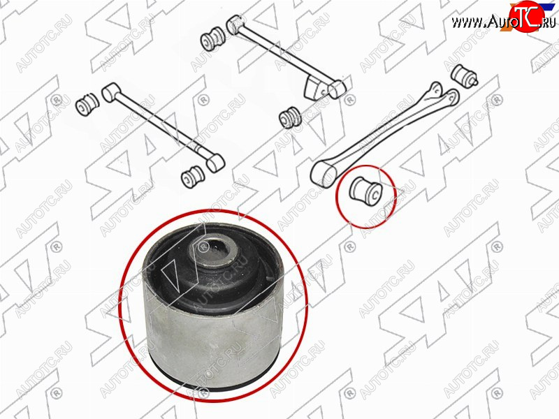 489 р. Сайлентблок Subaru Forester 97-02  Impreza 92-00  Legacy 89-98  Outback 94-99 (Зад) SAT ST-SBHSB-20006  с доставкой в г. Пермь