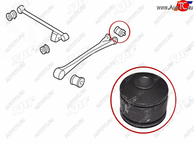 379 р. Сайлентблок Subaru Forester 97-08  Impreza 92-07  Legacy 93-98  Outback 94-99 (Зад) SAT ST-SBHSB-20005  с доставкой в г. Пермь