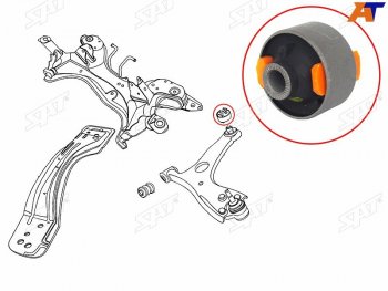819 р. Сайлентблок Chery Tiggo T11 05-16  Mitsubishi ASX 10-20  Lancer 02-17  Outlander 02-22  Toyota A SAT ST-T11-2909080  с доставкой в г. Пермь. Увеличить фотографию 1
