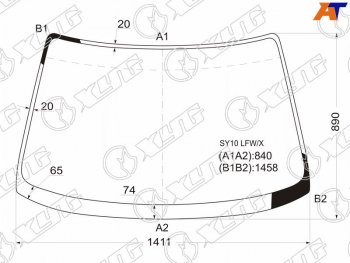 Стекло лобовое Nissan AD 90-99  Wingroad 96-99  Mazda Familia 94-99  Nissan Sunny California 90-9 XYG SY10 LFW/X
