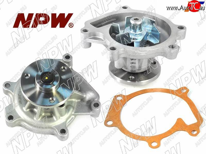 2 199 р. Насос водяного охлаждения TOYOTA 12SZFE 99- (с прокладкой) NPW T-128  с доставкой в г. Пермь