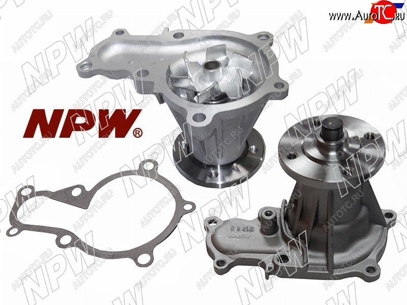 2 899 р. Насос водяного охлаждения TOYOTA 1GFE 90-98 (с прокладкой и шпильками) NPW T-111  с доставкой в г. Пермь