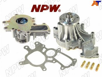 4 399 р. Насос водяного охлаждения в сборе с корпусом TOYOTA PRADO KDJ7#9#12#15#HIACEHILUX 1KZ12KD (с NPW T-164  с доставкой в г. Пермь. Увеличить фотографию 2