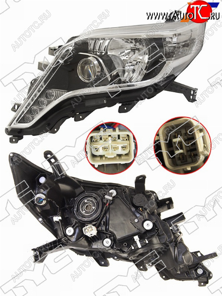 25 999 р. Фара левая (LED, ДХО, Евросвет) TYC Toyota Land Cruiser Prado J150 1-ый рестайлинг (2013-2017)  с доставкой в г. Пермь