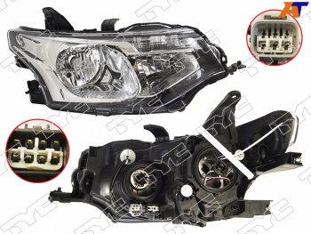 Фара правая (галоген, с электрокорректором) TYC Mitsubishi Outlander  GF (2012-2016) дорестайлинг, 1-ый рестайлинг