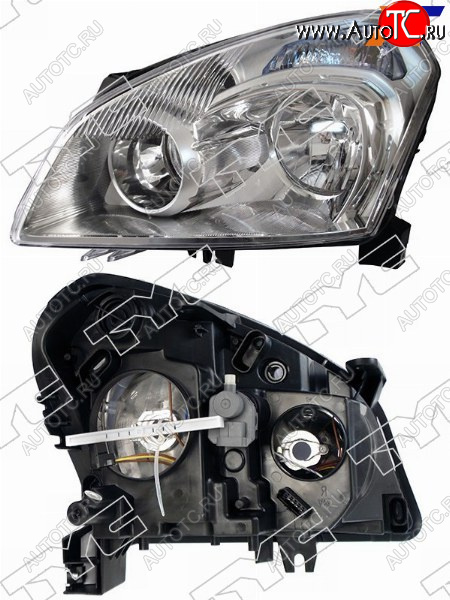 15 699 р. Фара левая (галоген, с электрокорректором) TYC Nissan Qashqai 1 дорестайлинг (2007-2010)  с доставкой в г. Пермь