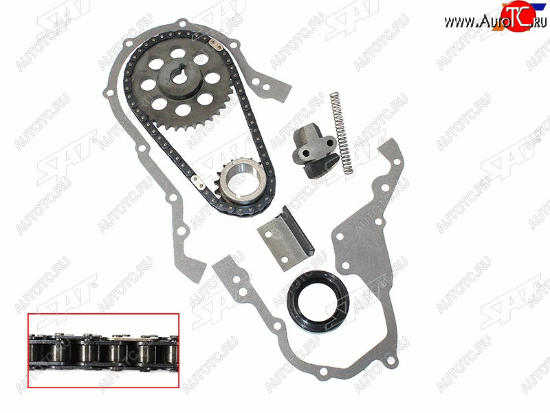 2 999 р. Комплект цепи ГРМ TOYOTA 4K5K7K 88- SAT TK-TY108-A  с доставкой в г. Пермь