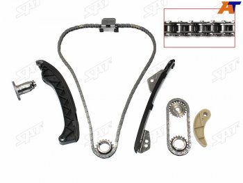 6 649 р. Комплект цепи ГРМ TOYOTA COROLLA,AURIS,RAV4,AVENSIS 1-2ZR-FE SAT TK-TY432-A  с доставкой в г. Пермь. Увеличить фотографию 1