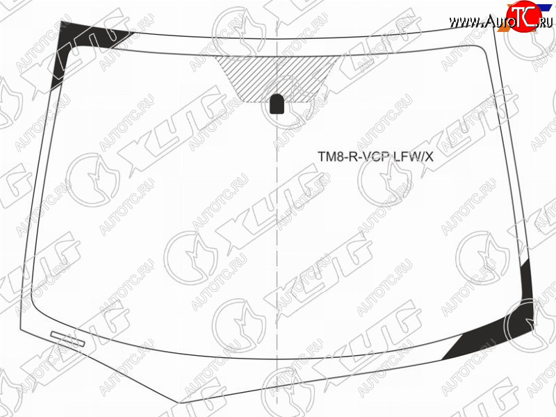 6 349 р. Стекло лобовое Honda Insight 08-14 XYG TM8-R-VCP LFW/X  с доставкой в г. Пермь