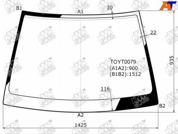 Стекло лобовое Toyota Allion (T240) 01-07  Premio 01-07 KMK TOYT0079