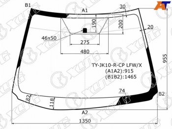 Стекло лобовое Toyota Aqua 11-21 XYG TY-JK10-R-CP LFW/X