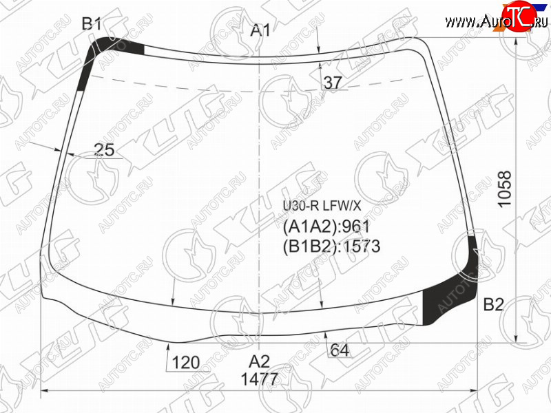 5 999 р. Стекло лобовое Nissan Bassara 99-03  Presage 98-03 XYG U30-R LFW/X  с доставкой в г. Пермь