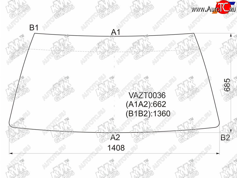 3 799 р. Стекло лобовое LADA 2108 84-04  2109 87-06  21099 90-04  2113 Samara 04-13 KMK VAZT0036  с доставкой в г. Пермь