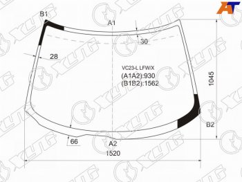 Стекло лобовое Nissan Serena 91-01 XYG VC23-L LFW/X