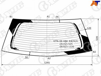 6 599 р. Стекло заднее (Цвет зеленый Обогрев) FAW Vita 07-10 XYG VITA-08-HBK RW/H/X  с доставкой в г. Пермь. Увеличить фотографию 1