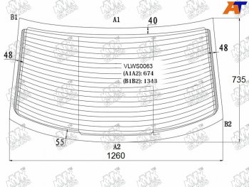 5 999 р. Стекло заднее (Цвет зеленый Обогрев 4D SED) Volkswagen Polo 09-20                                  KMK VLWS0063  с доставкой в г. Пермь. Увеличить фотографию 1
