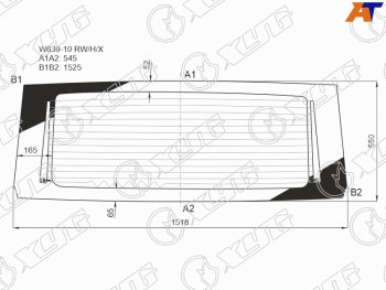 9 749 р. Стекло заднее (Цвет зеленый Обогрев) Mercedes-Benz Viano 10-14  Vito 10-14 XYG W639-10 RW/H/X  с доставкой в г. Пермь. Увеличить фотографию 1