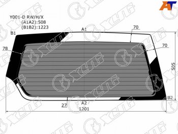 7 199 р. Стекло заднее затемненное с обогревом SUZUKI ESCUDOVITARA 35D 89-97                                XYG Y001-D RW/H/X  с доставкой в г. Пермь. Увеличить фотографию 1