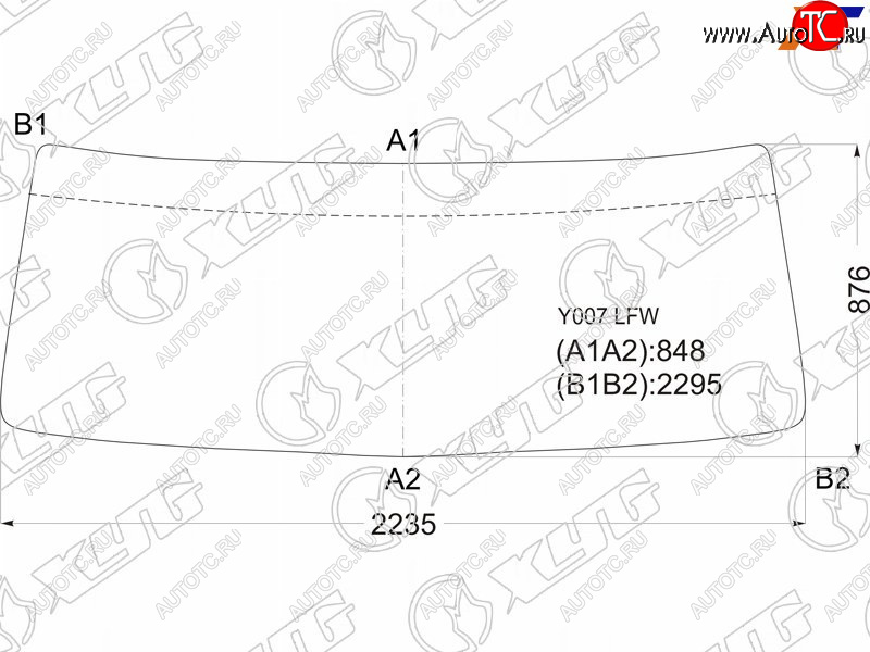 14 599 р. Стекло лобовое Hino 700 03-  Dolphin Profia 01- XYG Y007 LFW  с доставкой в г. Пермь
