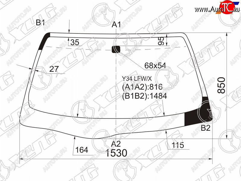 8 649 р. Стекло лобовое Nissan Cedric 99-04  Gloria 99-04 XYG Y34 LFW/X  с доставкой в г. Пермь