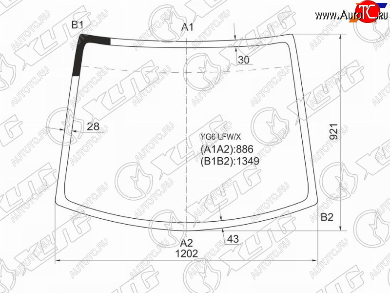 7 999 р. Стекло лобовое Nissan Moco 02-06  Suzuki MR Wagon 01-05 XYG YG6 LFW/X  с доставкой в г. Пермь