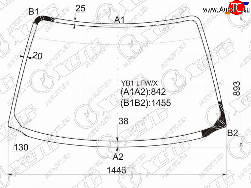 9 999 р. Стекло лобовое Suzuki Baleno 95-02  Cultus 95-02  Esteem 95-04 XYG YB1 LFW/X  с доставкой в г. Пермь