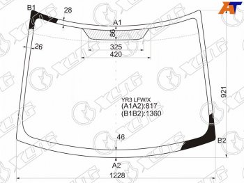 Стекло лобовое SUZUKI MR WAGON 06-10NISSAN MOCO 06-11                                               XYG YR3 LFW/X