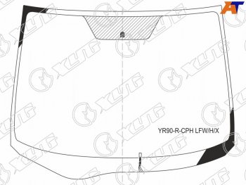 Стекло лобовое (Обогрев щеток) Toyota Noah 07-13  Voxy 07-13 XYG YR90-R-CPH LFW/H/X