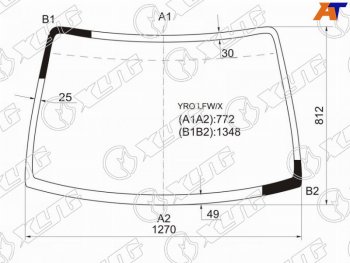 10 899 р. Стекло лобовое MAZDA LAPUTA 99-06 XYG YRO LFW/X, yrolfwx XYG YRO LFW/X  с доставкой в г. Пермь. Увеличить фотографию 1