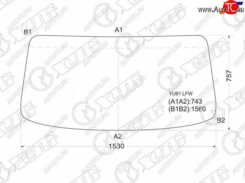 8 449 р. Стекло лобовое Hino 300 07-  Dutro 02-11  Toyota Dyna 99-11  ToyoAce 99-16 XYG YU61 LFW  с доставкой в г. Пермь