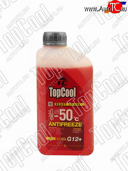 217 р. Антифриз (Х COOL G12+ 1 л. -50 C Красный) TOPCOOL Z0037  с доставкой в г. Пермь