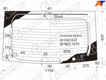 8 799 р. Стекло заднее (Цвет зеленый Обогрев) Toyota Prius (ZVW30) 09-16  Prius PHV 12-16 XYG ZVW30-09 RW/H/X  с доставкой в г. Пермь. Увеличить фотографию 1