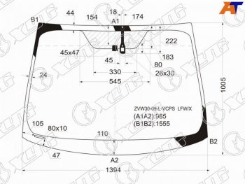 6 499 р. Стекло лобовое (Датчик дождя для Европейского рынка) Toyota Prius (ZVW30) 09-16  Prius PHV 12-16 XYG ZVW30-09-L-VCPS LFW/X  с доставкой в г. Пермь. Увеличить фотографию 1