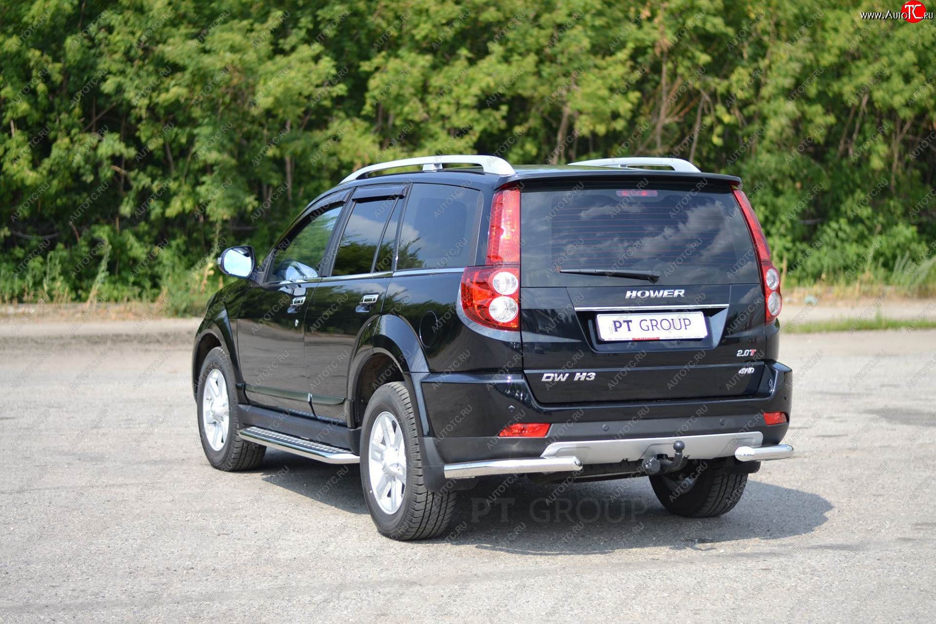 15 889 р. Защита заднего бампера (уголки d63 мм) Petroil Tuning  Great Wall Hover H3 (2017-2025) (нержавейка полированна)  с доставкой в г. Пермь