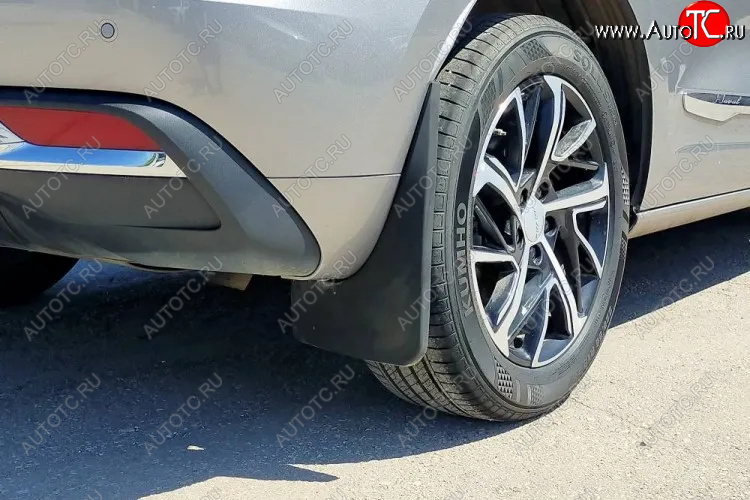 2 139 р. Задние брызговики (увеличенные) Petroil Tuning  Haval Jolion (2020-2024) дорестайлинг  с доставкой в г. Пермь