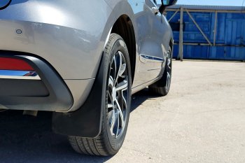 2 139 р. Задние брызговики (увеличенные) Petroil Tuning  Haval Jolion (2020-2024) дорестайлинг  с доставкой в г. Пермь. Увеличить фотографию 2