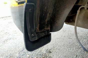 1 579 р. Задние брызговики (увеличенные) Petroil Tuning  Hyundai Solaris  HCR (2017-2022) седан дорестайлинг, седан рестайлинг  с доставкой в г. Пермь. Увеличить фотографию 2
