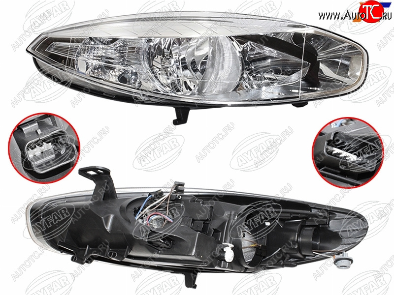 10 799 р. Фара правая (галоген, с электрокорректором) AYFAR  Renault Fluence (2010-2012) дорестайлинг  с доставкой в г. Пермь