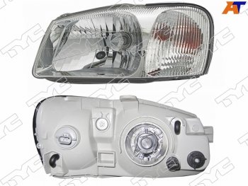 Фара левая (под электрокорректор) TYC Hyundai Accent  седан ТагАЗ (2001-2012)