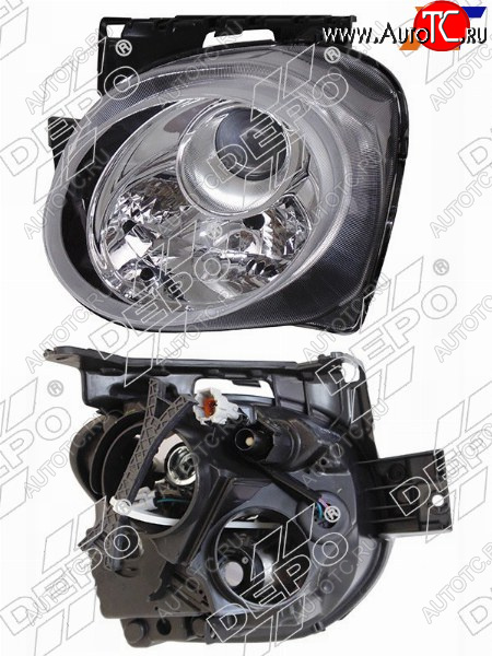 11 199 р. Фара NISSAN JUKE 14-20 LH под электрокорректор (Евросвет) DEPO 215-11H3L-LD-EM  с доставкой в г. Пермь