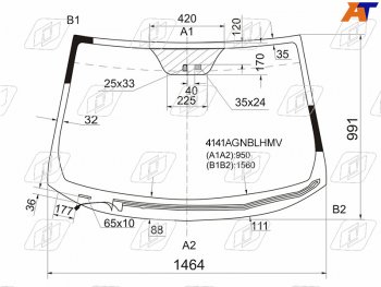 Стекло лобовое (Обогрев щеток Датчик дождя) Hyundai ix35 09-15  Tucson 09-15 FUYAO 4141AGNBLHMV