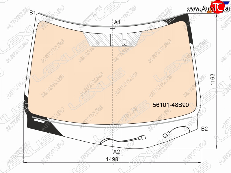 94 999 р. Стекло лобовое (Обогрев полный Датчик дождя) Lexus RX 15-19 LEXUS 56101-48B90  с доставкой в г. Пермь