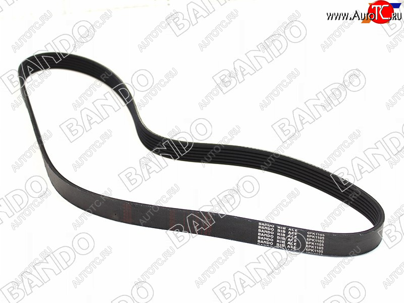 1 369 р. Ремень поликлиновой NISSAN A32VQ20, A33VQ30, B15QG15, P12QG18, Y11QG1#HONDA F23 RA6CL3 98-03 BANDO 6PK1105  с доставкой в г. Пермь