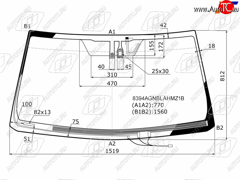 9 299 р. Стекло лобовое (Обогрев щеток Антенна Датчик дождя) Toyota Land Cruiser Prado (J150) 09-17  Lexus FUYAO 8394AGNBLAHMZ1B  с доставкой в г. Пермь