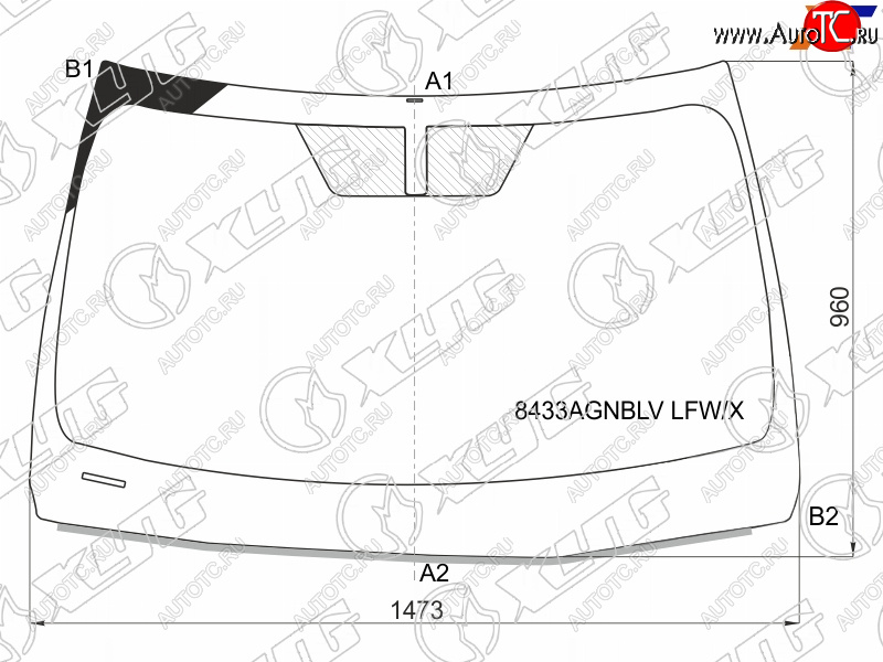 13 299 р. Стекло лобовое Lexus ES 18- XYG 8433AGNBLV LFW/X  с доставкой в г. Пермь