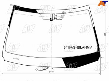 Стекло лобовое (Обогрев щеток Антенна Датчик дождя) Lexus NX 14-21 FUYAO 8419AGNBLAHMV