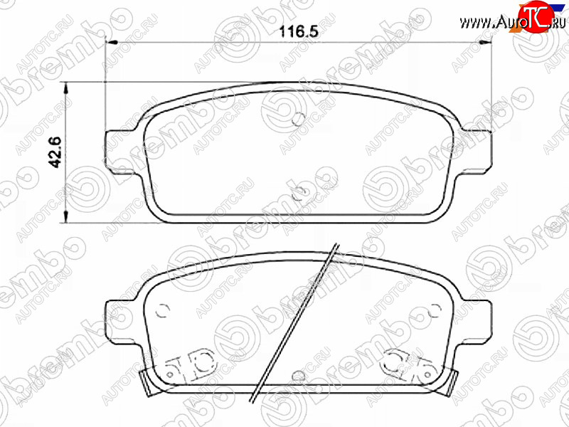 2 999 р. Колодки тормозные задние RH-LH SAT Chevrolet Cruze J308 универсал рестайлинг (2012-2015)  с доставкой в г. Пермь