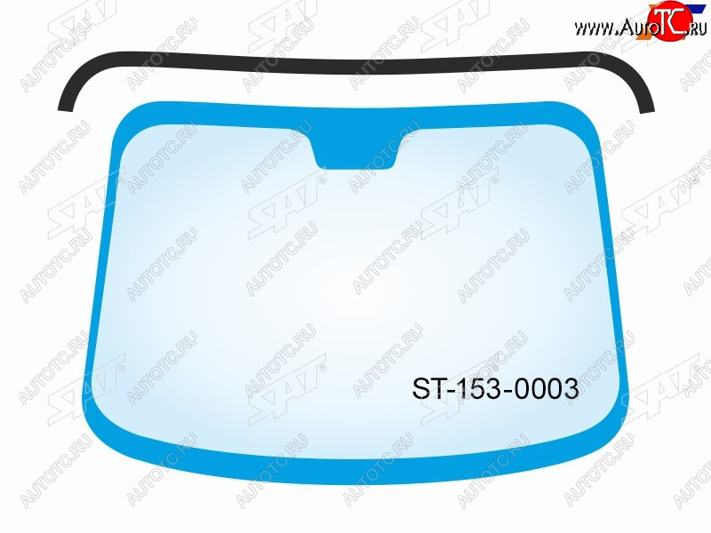 879 р. Молдинг лобового стекла (Сверху) Toyota Land Cruiser (J100) 98-07  Lexus LX 98-07  Toyota Land Cru SAT ST-153-0003  с доставкой в г. Пермь