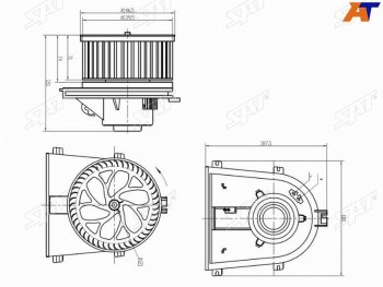 2 699 р. Мотор отопителя салона Audi A3 96-03  Skoda Octavia 96-13  Volkswagen Golf 97-16  Jetta 98-10  P SAT ST-1J1819021C  с доставкой в г. Пермь. Увеличить фотографию 1